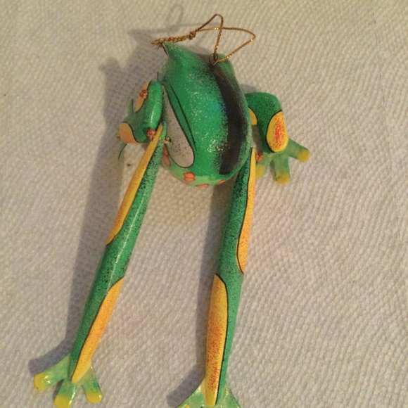 Frog ornament home decor Christmas tree ornament decor rare - Picture 5 of 8